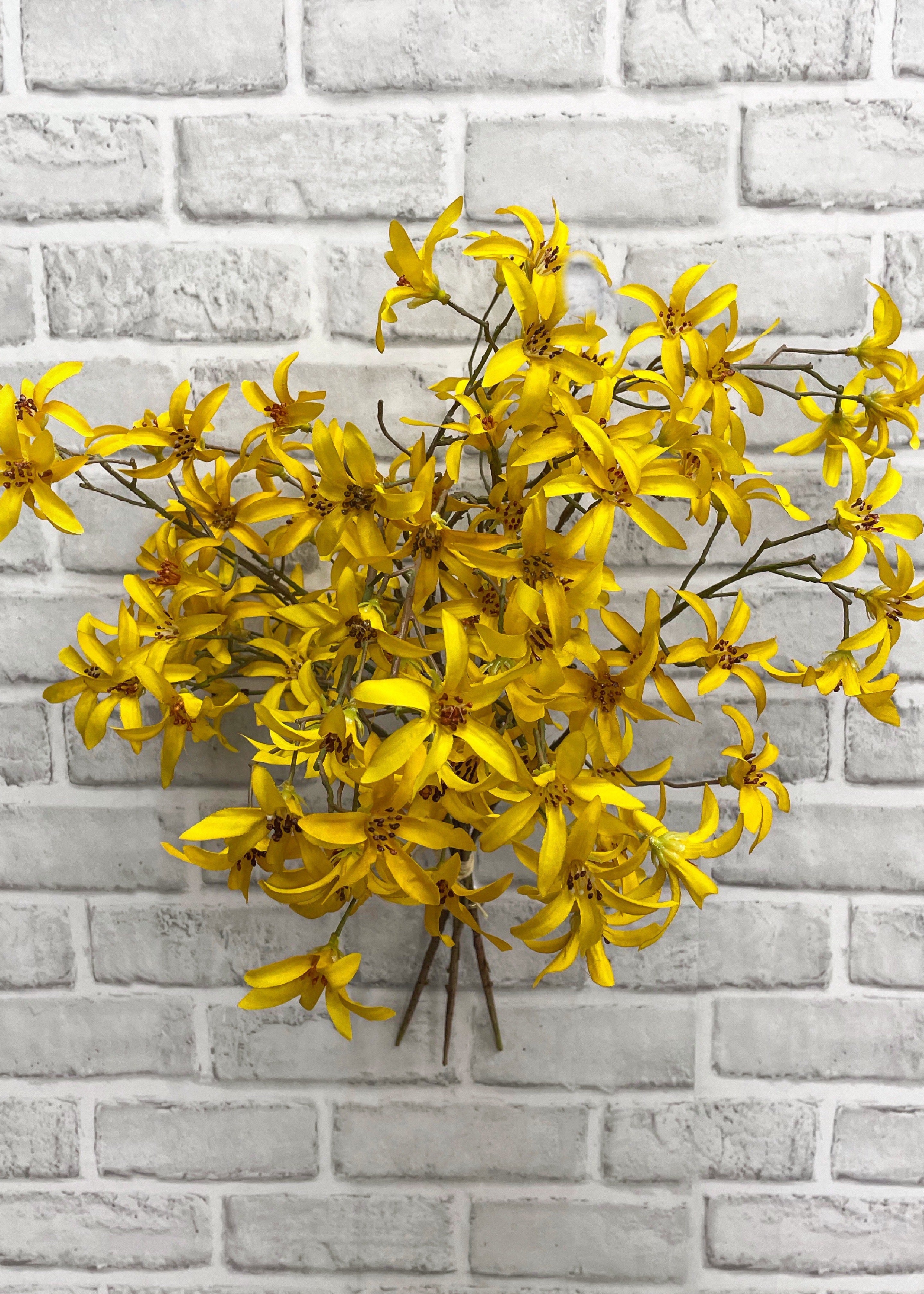ITEM 00994 Y - 21" YELLOW FORSYTHIA BUNDLE X 3