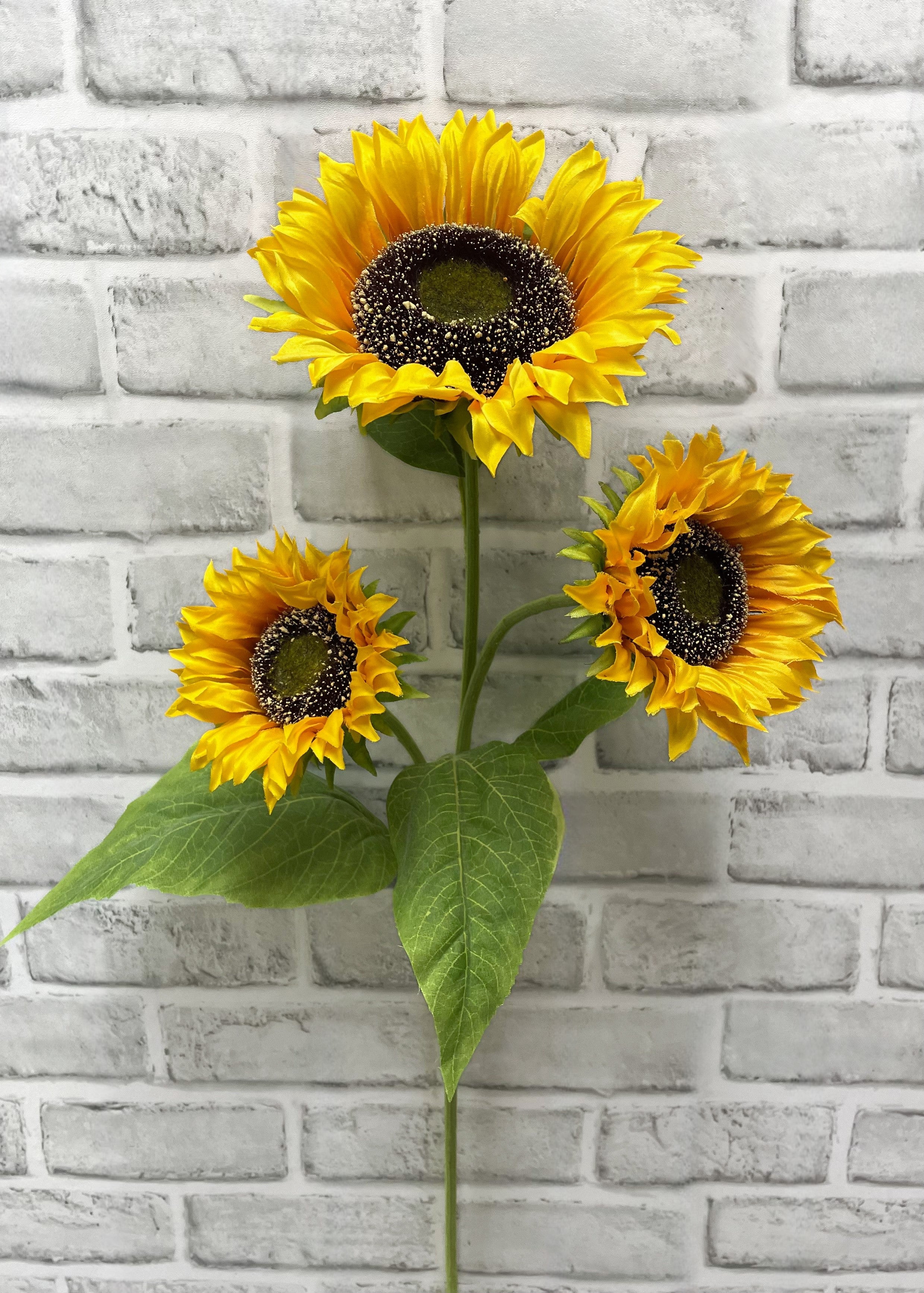 ITEM 11548 - 34" SUNFLOWER SPRAY WITH 3 HEADS