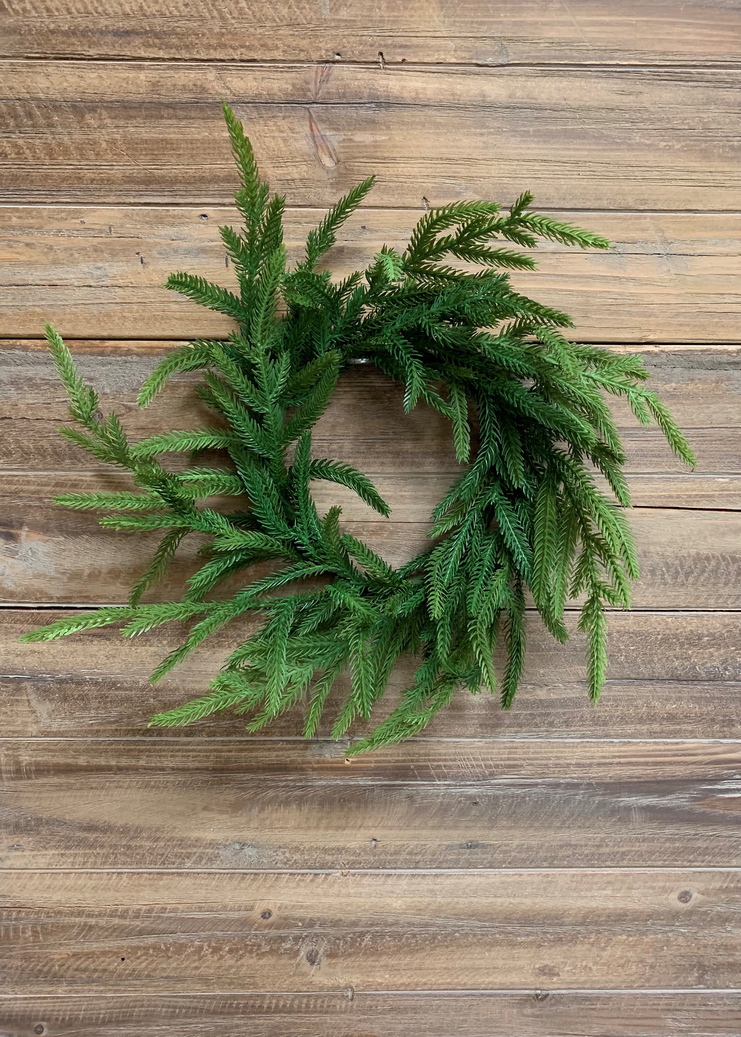 ITEM 81656 - 16" FRESH TOUCH NORFOLK PINE WREATH