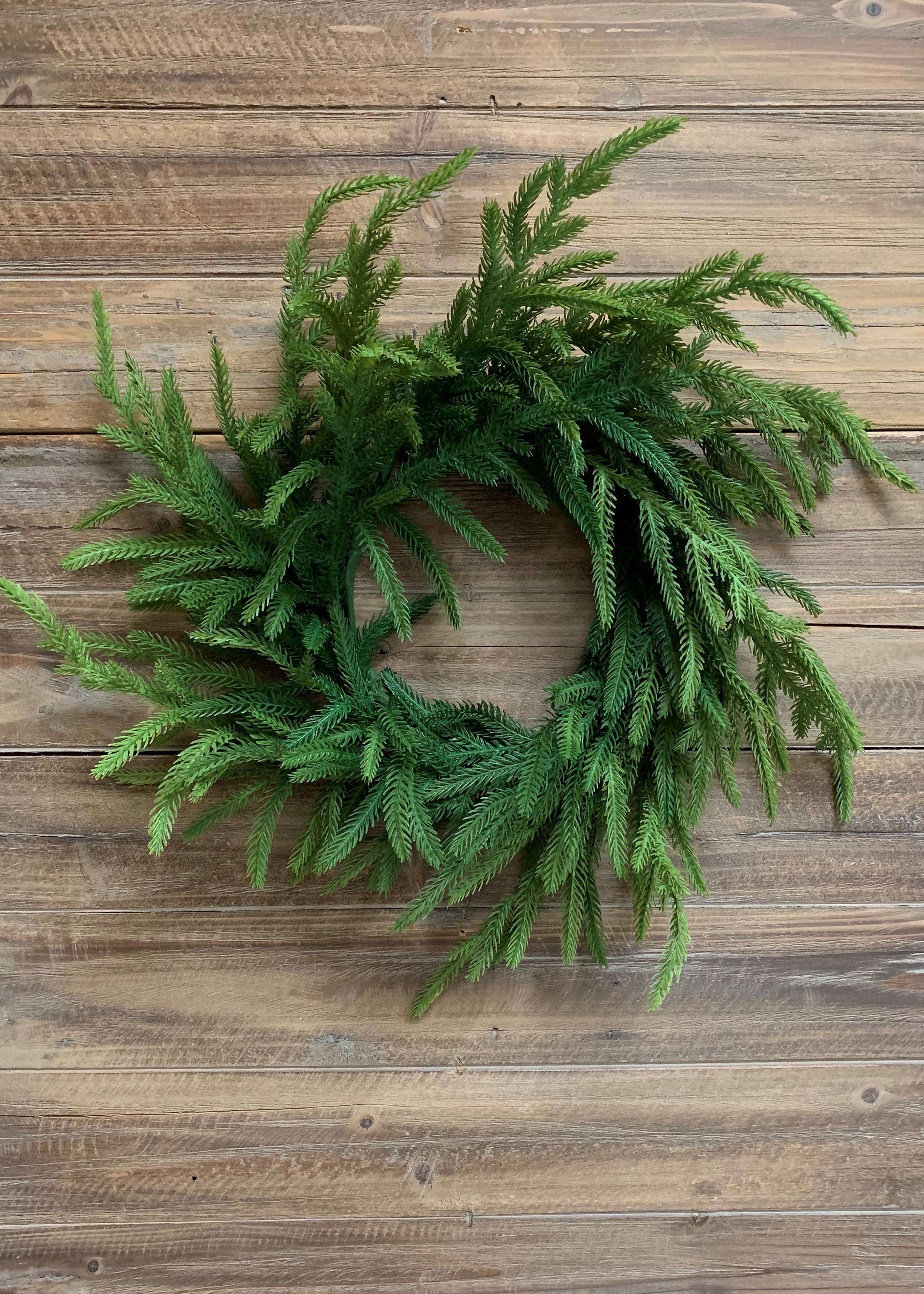 ITEM 81657 - 20" FRESH TOUCH NORFOLK PINE WREATH