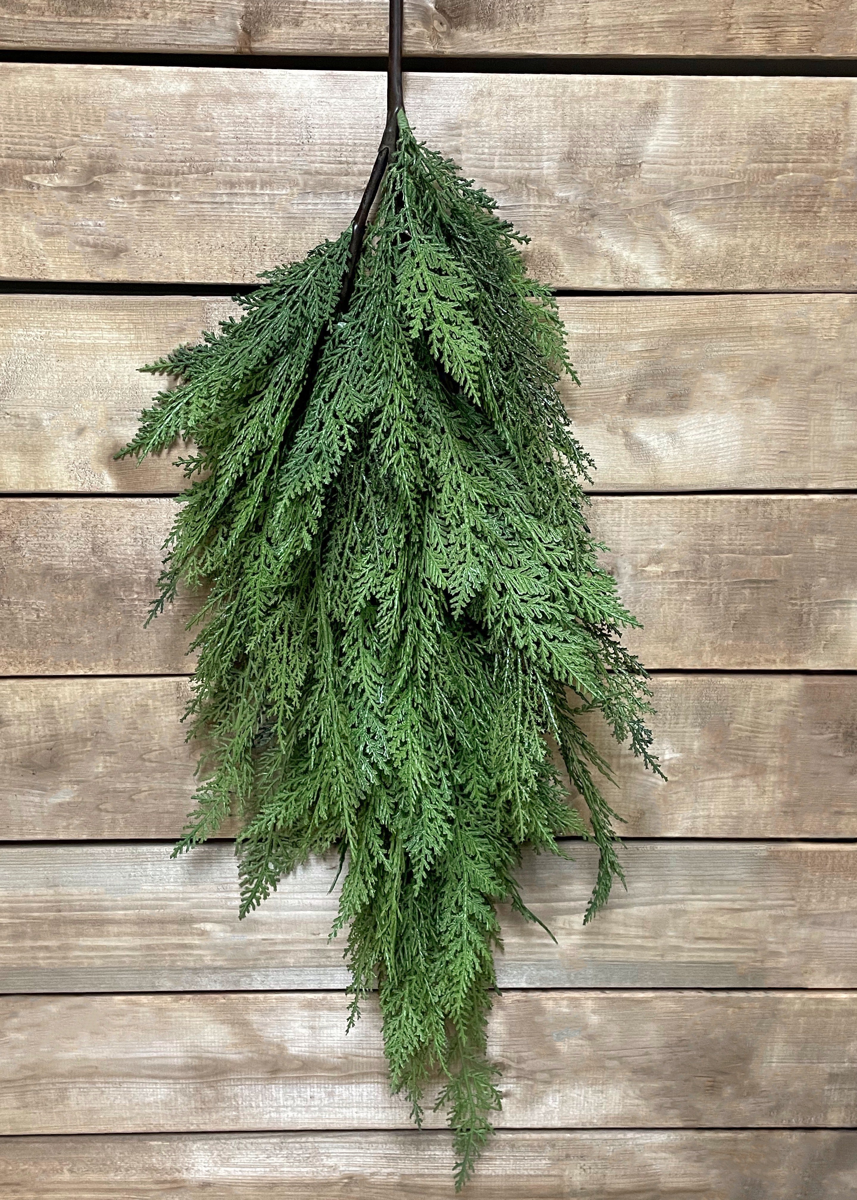 ITEM 81699 - 35" FRESH TOUCH DARK GREEN SEQUOIA CYPRESS DOOR KNOCKER