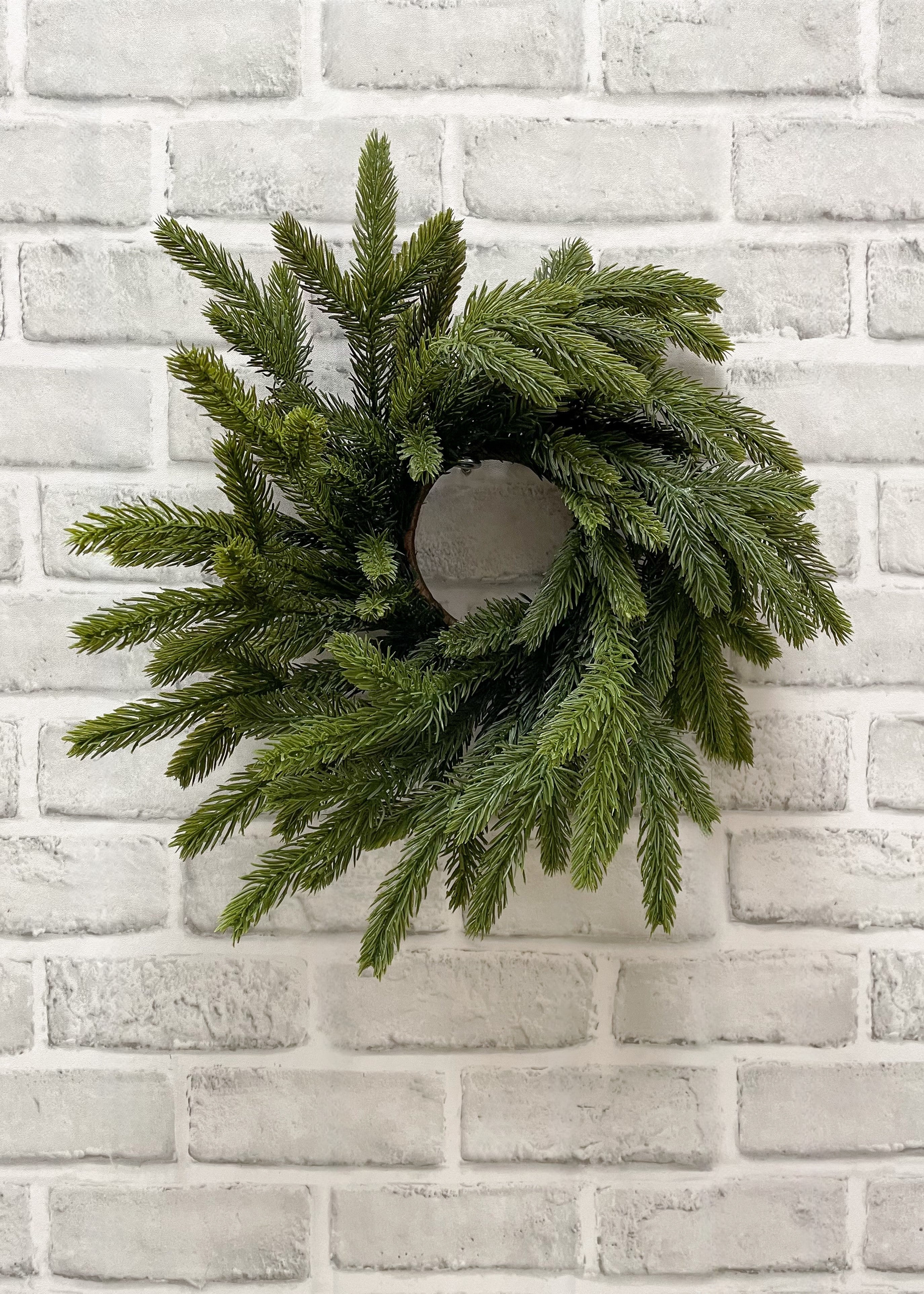 ITEM 81926 - 3.5" IN DIM, 14" OUT DIM, FRESH TOUCH SPRUCE CANDLE RING