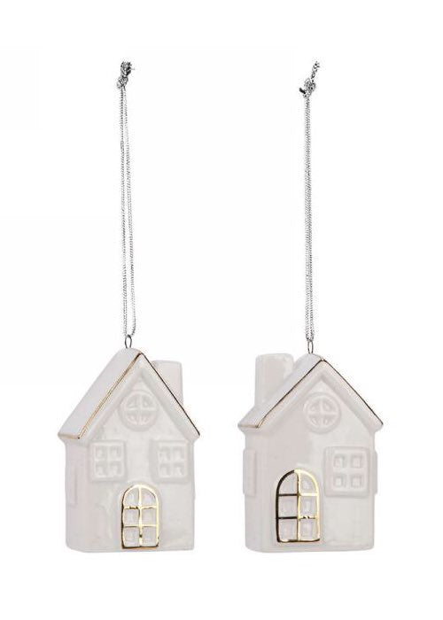 ITEM AG1382 - 2"X3" CERAMIC HOUSE ORNAMENT