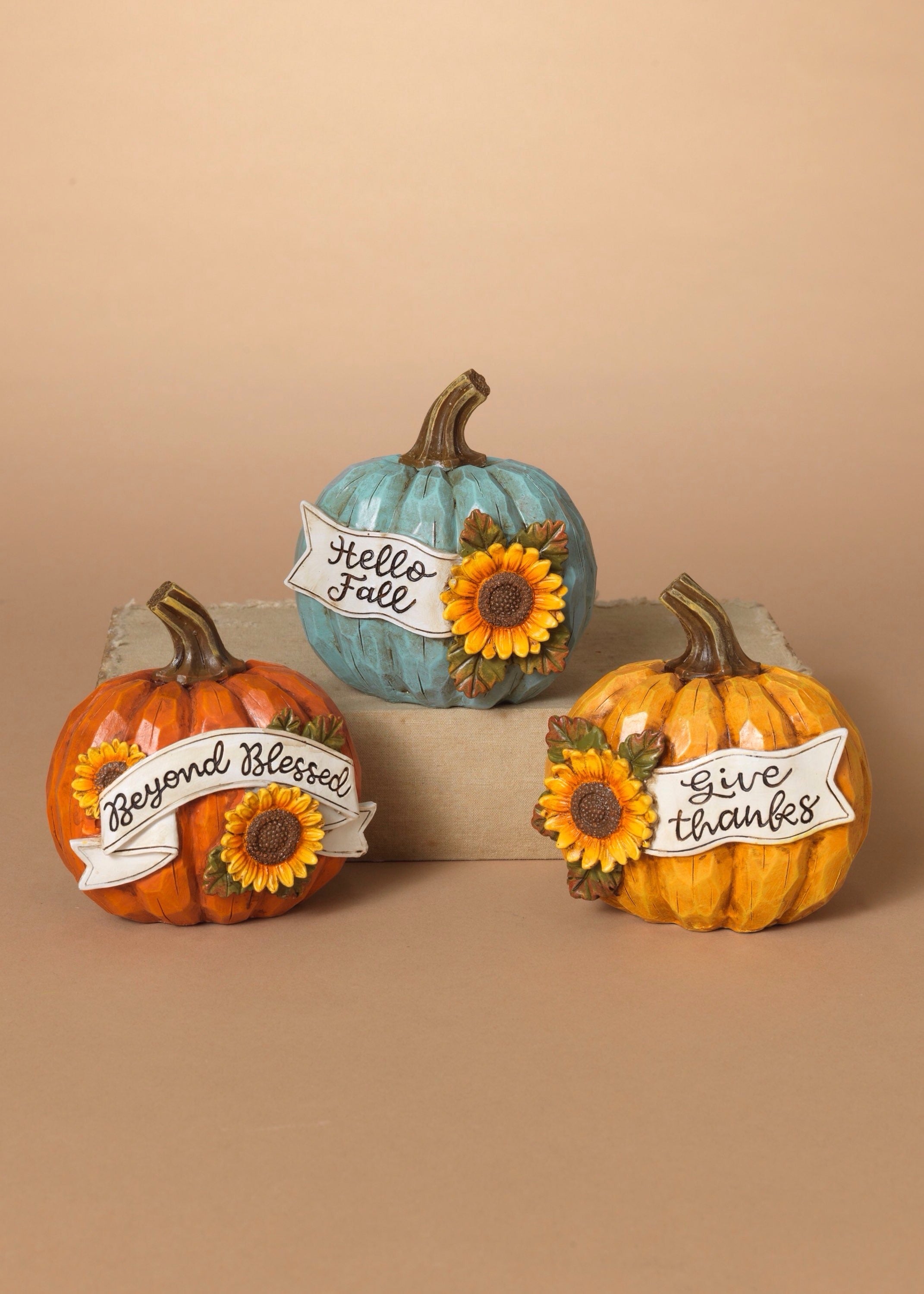 ITEM G2688540 - 4.3"H RESIN HARVEST PUMPKIN