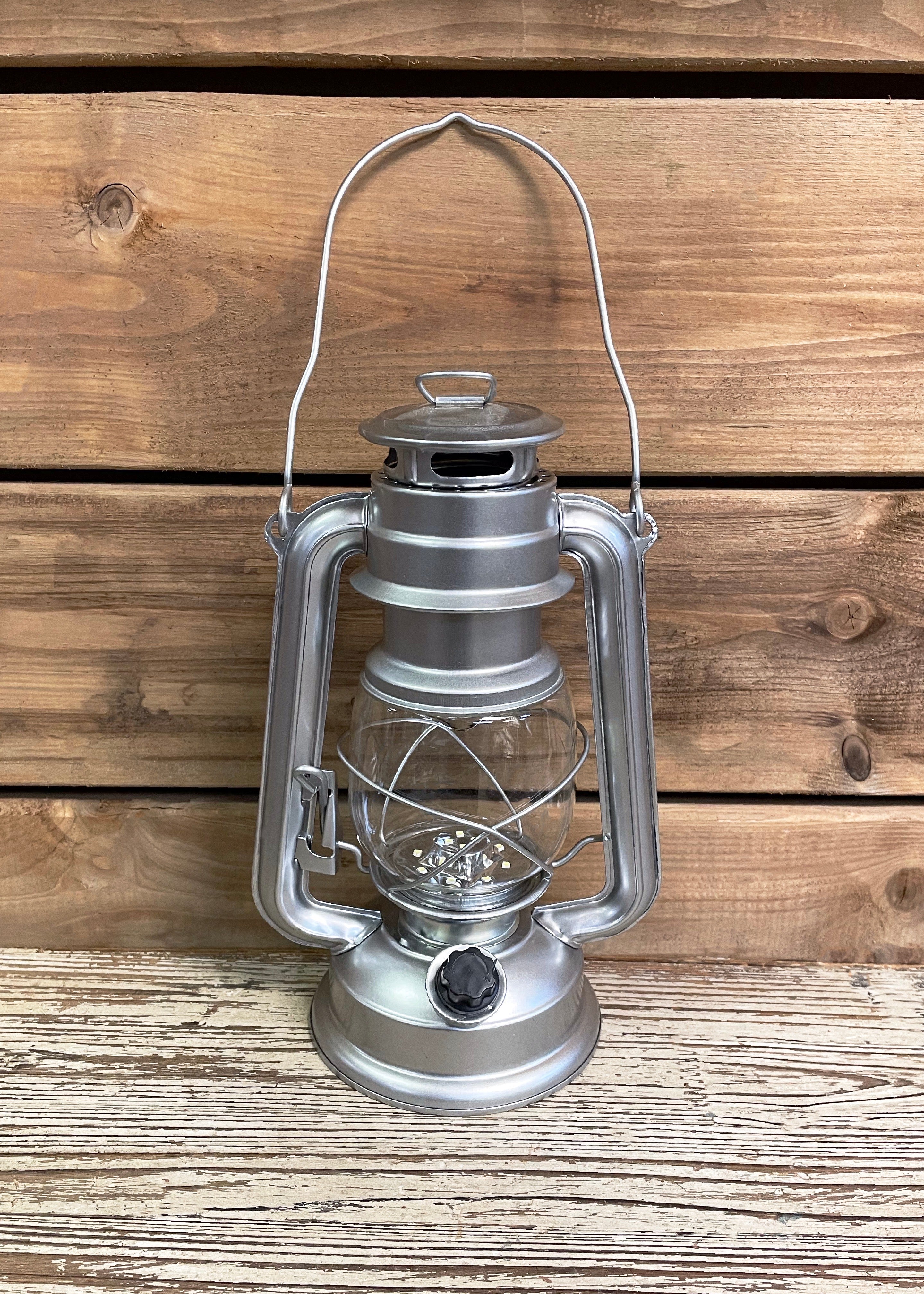 ITEM KOP 26905 - 9.75" SMALL STEEL METAL LED LANTERN