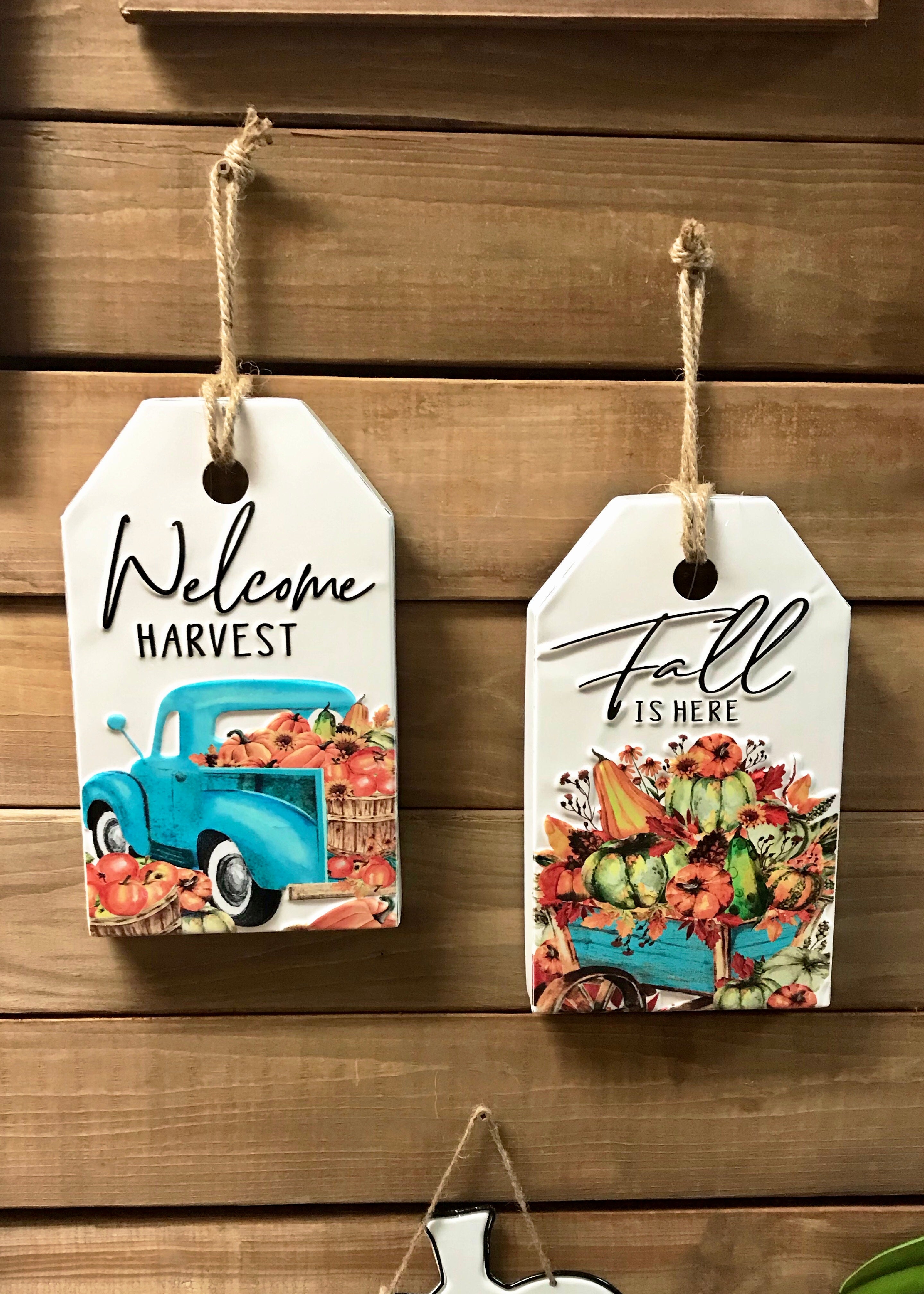 ITEM KOP 43656 - 11.75IN X 7IN FALL TAG PLAQUE