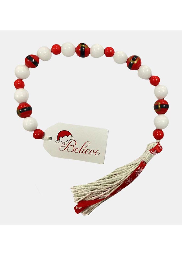 ITEM KOP 49694 - 21" BELIEVE BEAD TAG WITH TASSLE