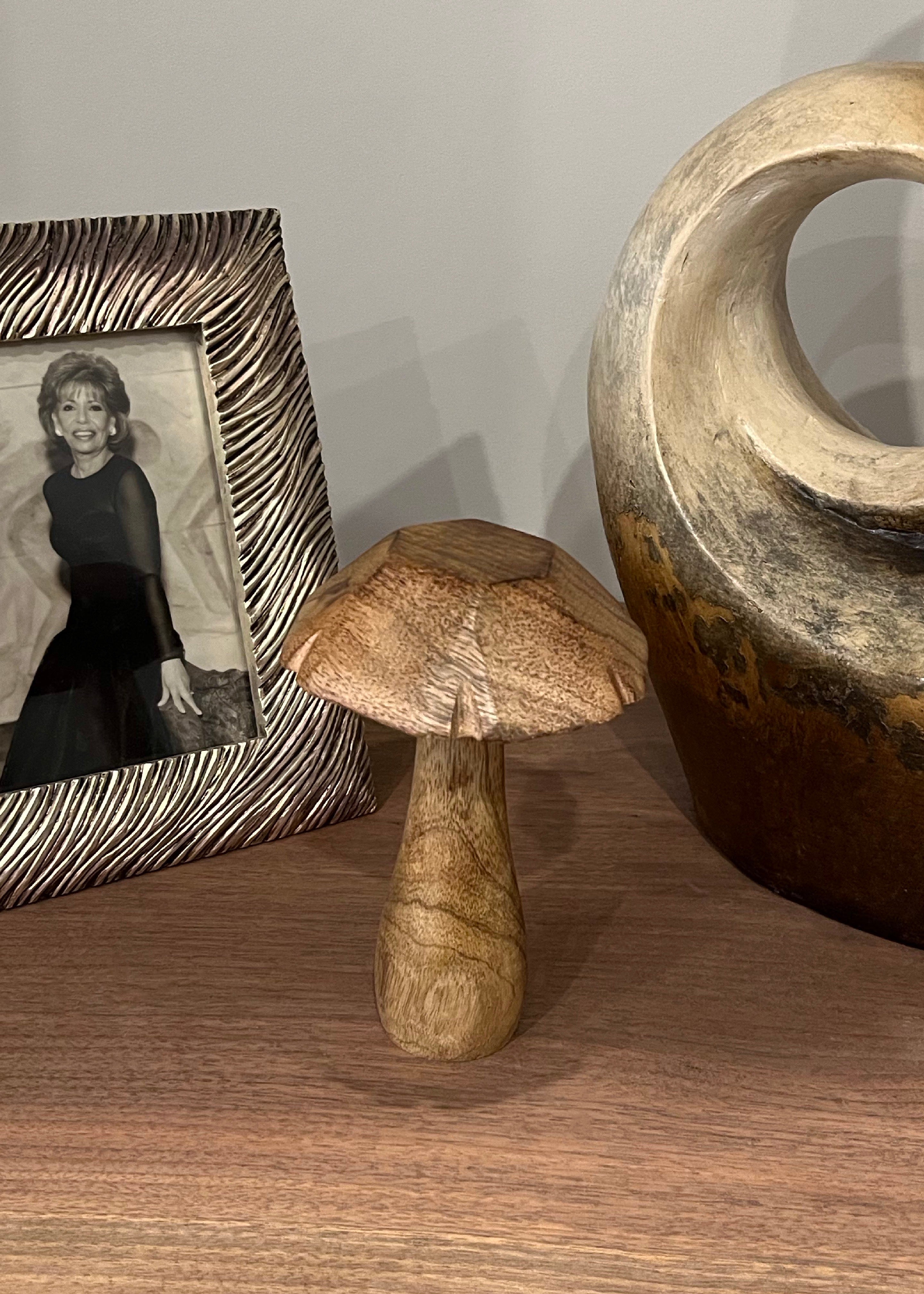 ITEM KOP 53602 - 4.75"X7" WOODEN MUSHROOM
