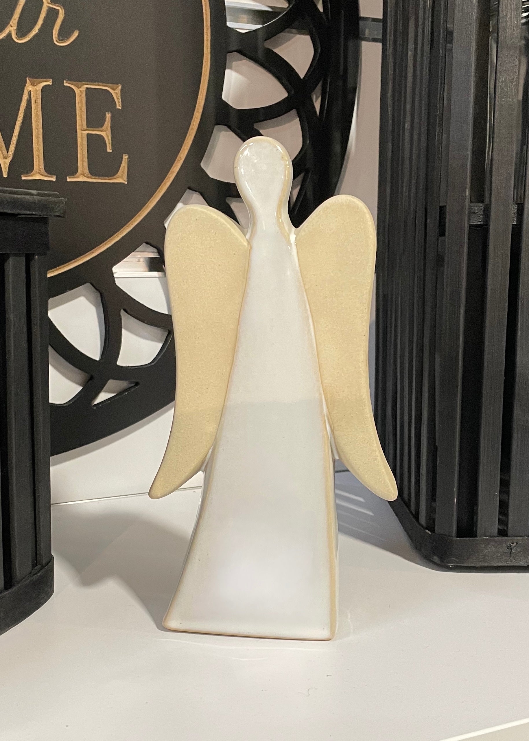 ITEM KOP 81816 - 3.75"X1.25"X7.5" CERAMIC ANGEL