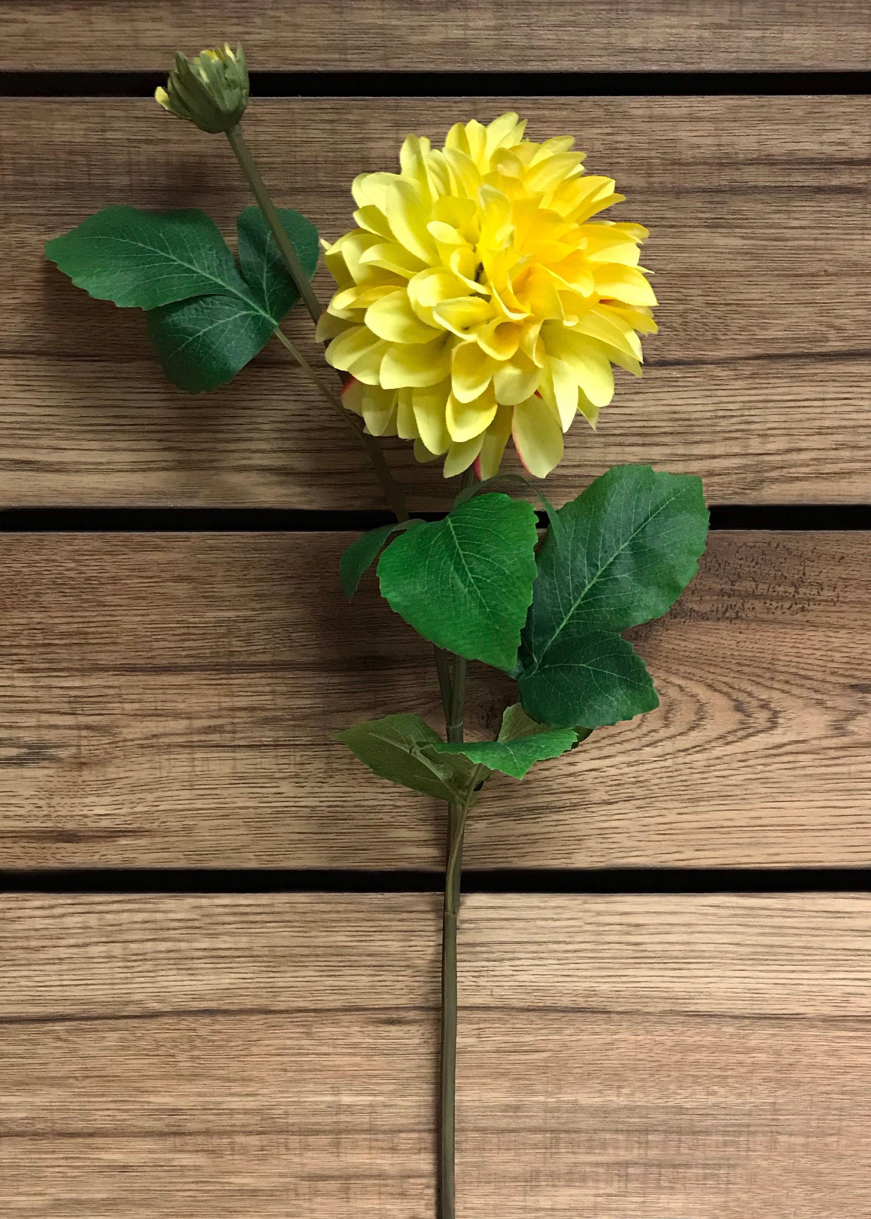 ITEM 00960 Y - 29" YELLOW DAHLIA SPRAY