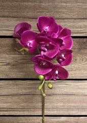 ITEM 00970 LV - 27.5" LAVENDER PHALAENOPSIS ORCHID SPRAY WITH COATING