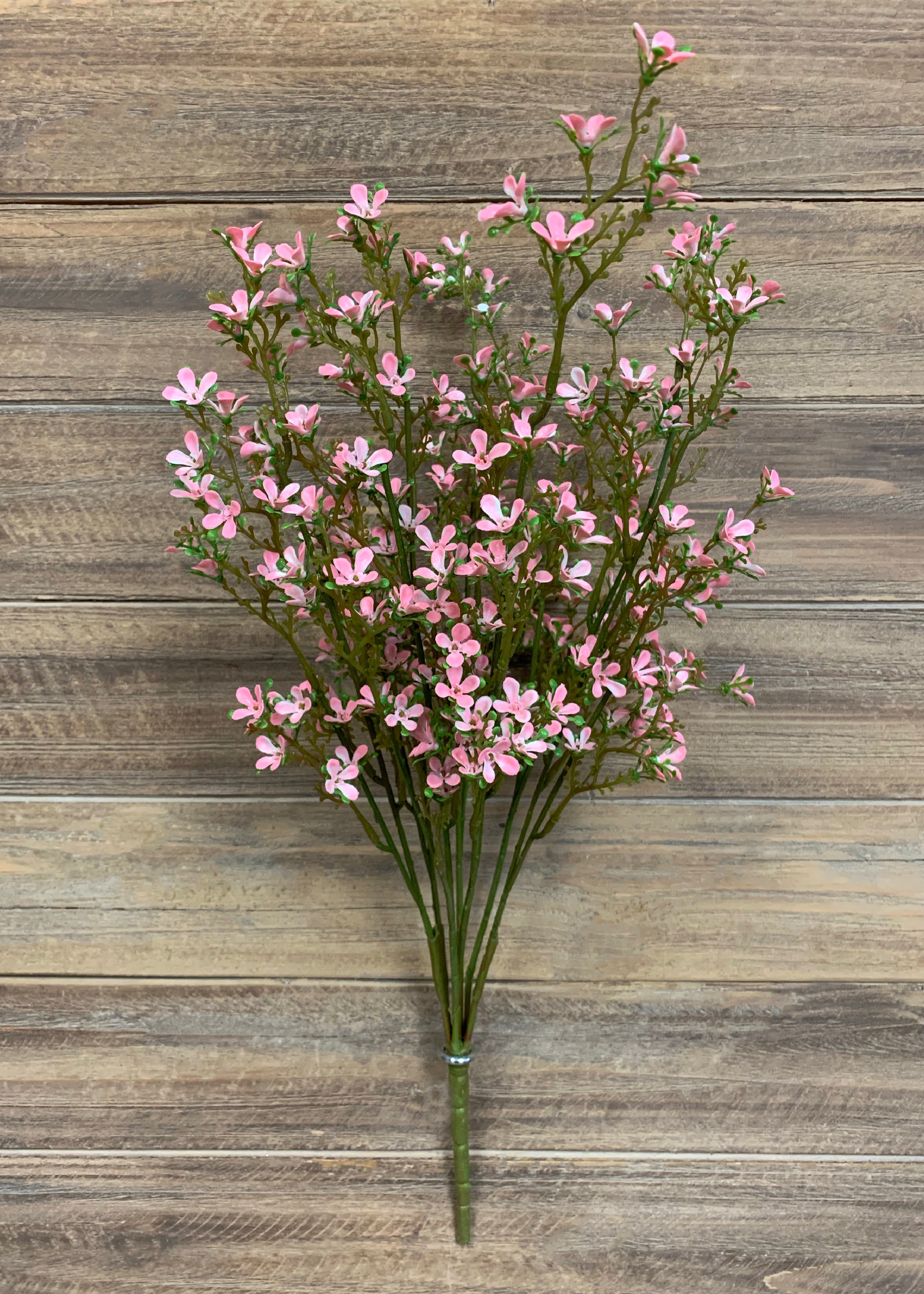 ITEM 10156 PK - 21.5" PINK MINI FLOWER BUSH X 14