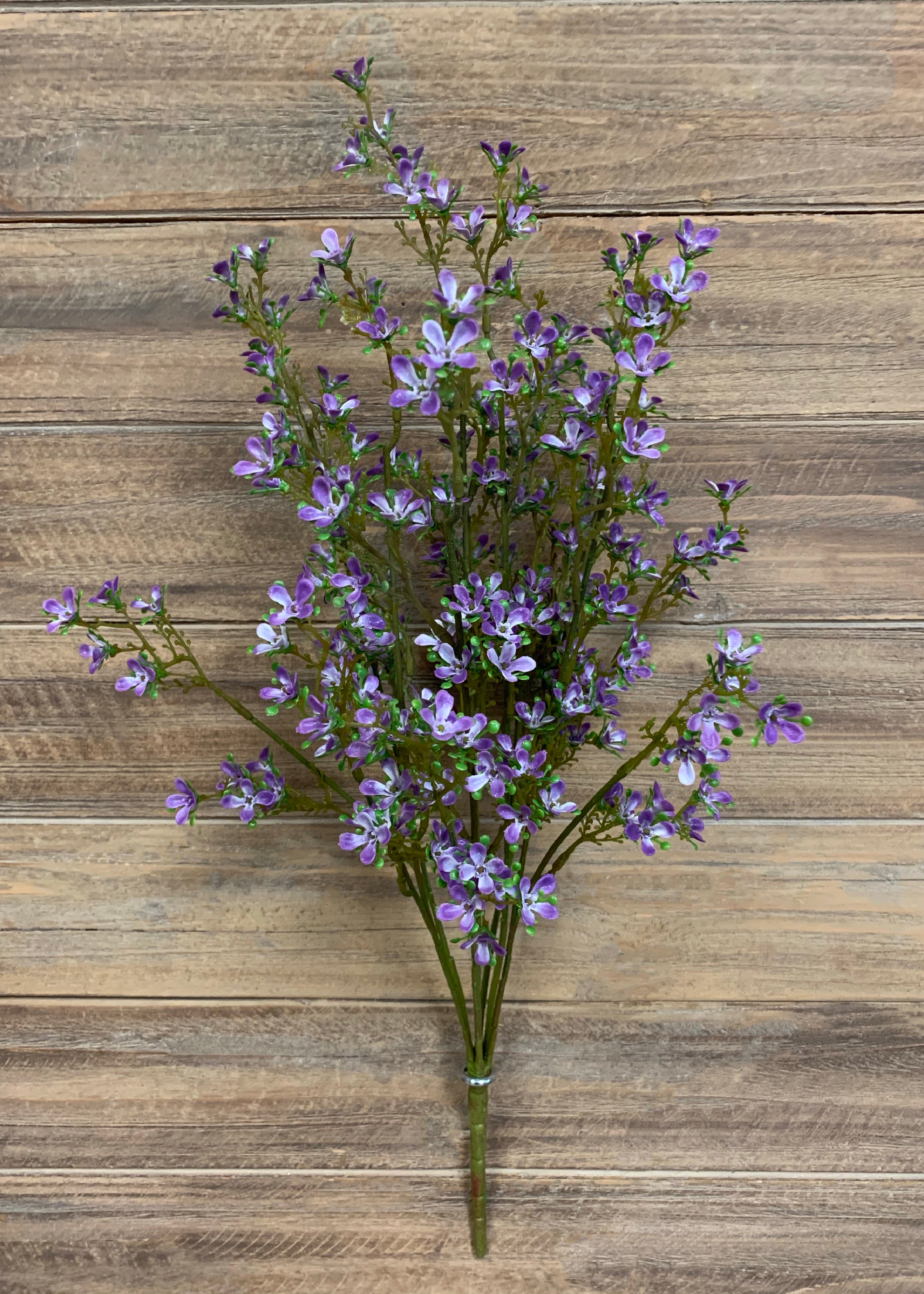 ITEM 10156 PUR - 21.5" PURPLE MINI FLOWER BUSH X 14