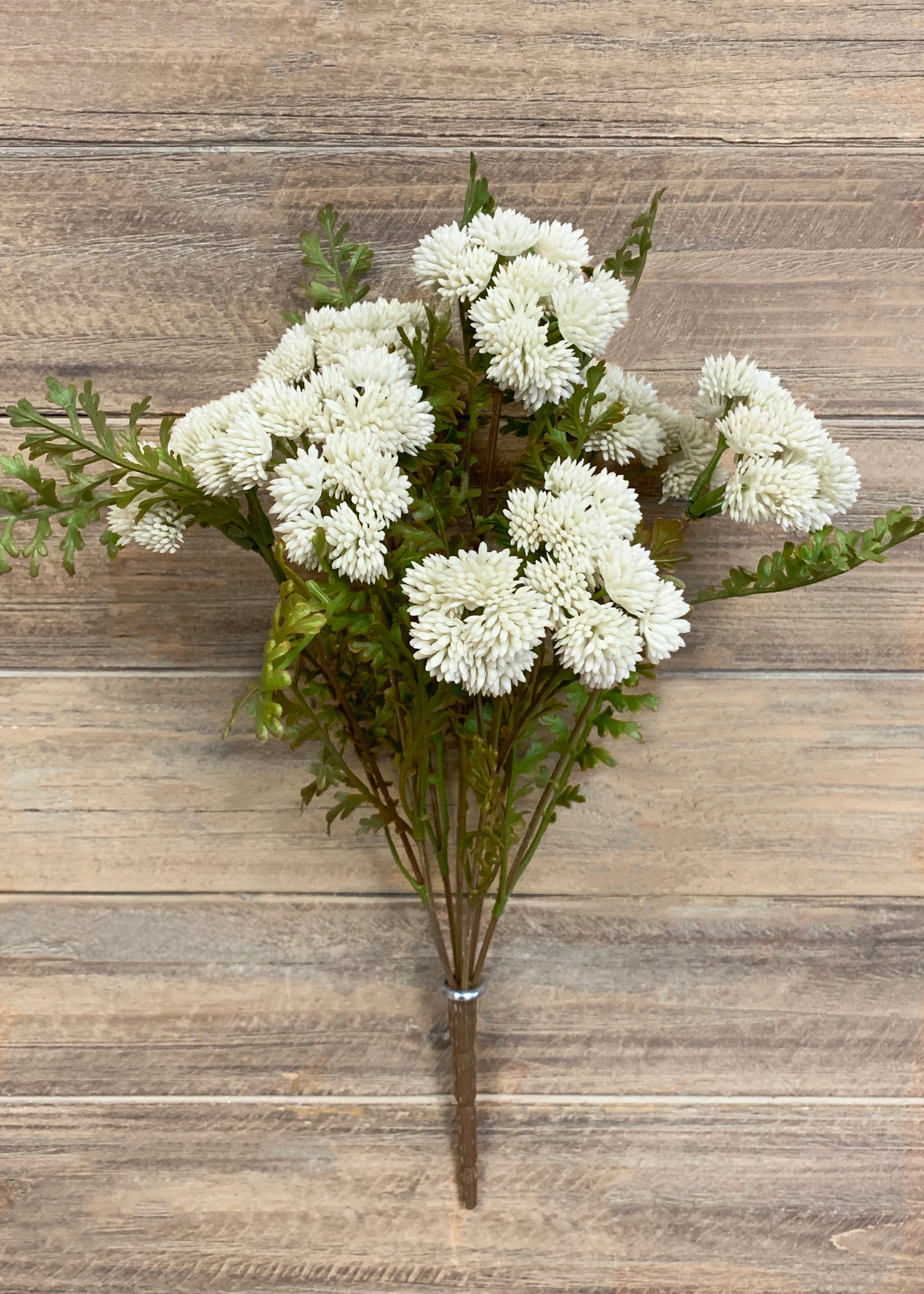 ITEM 10167 CM - 16" CREAM FRESH TOUCH SEDUM CLUSTER BUSH X 7