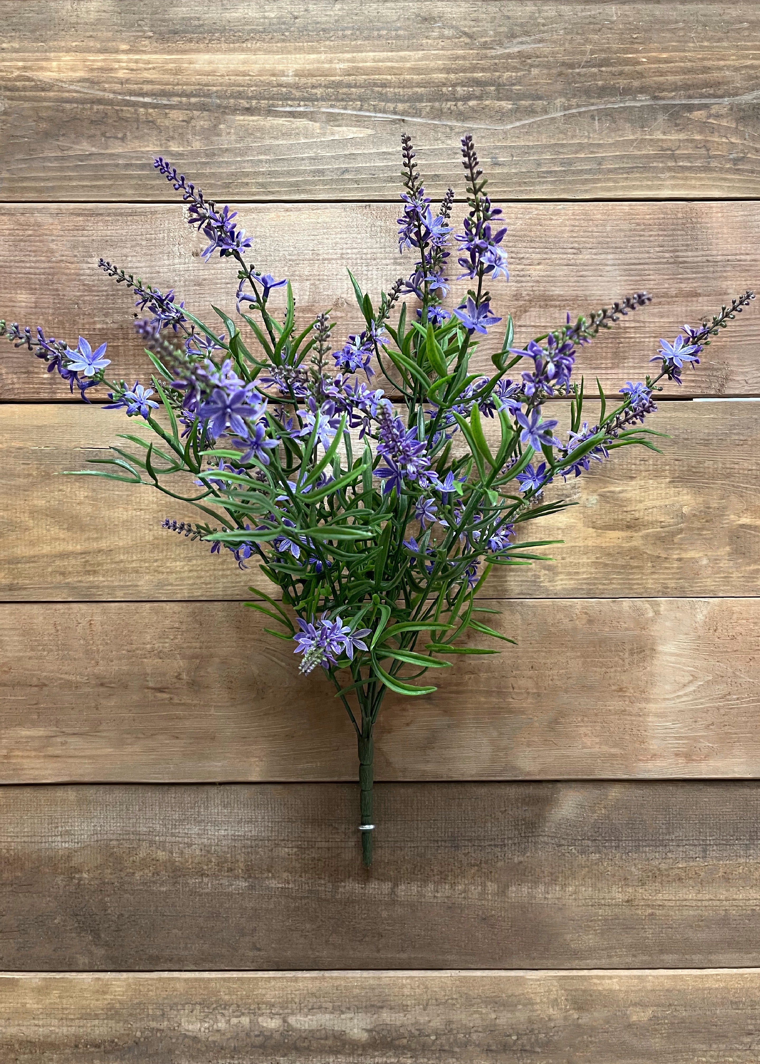 ITEM 10181 PUR - 19" PURPLE SWEET VERONICA BUSH WITH 9 STEMS