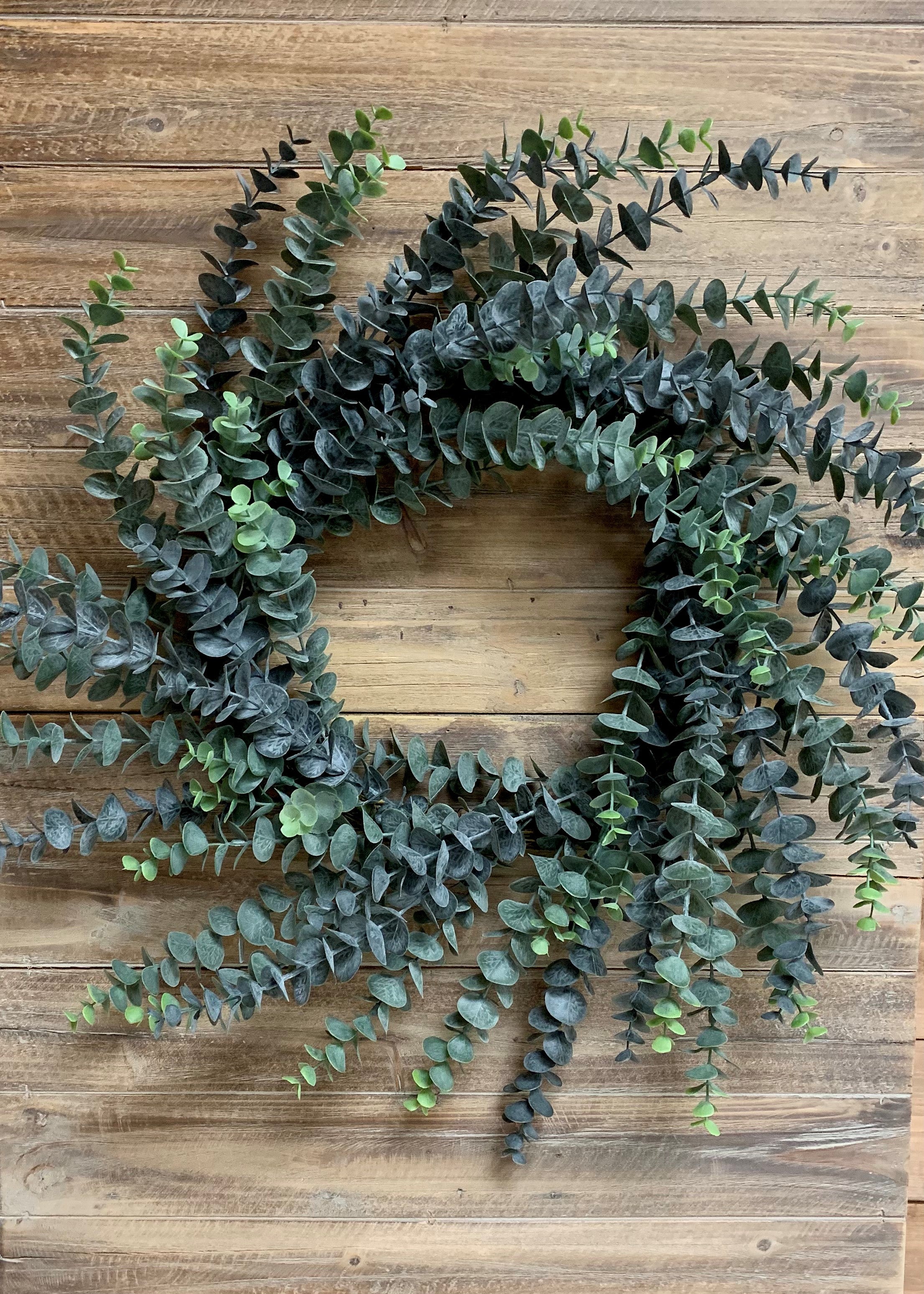 ITEM 11339 - 30" BLUE GREEN EUCALYPTUS WREATH