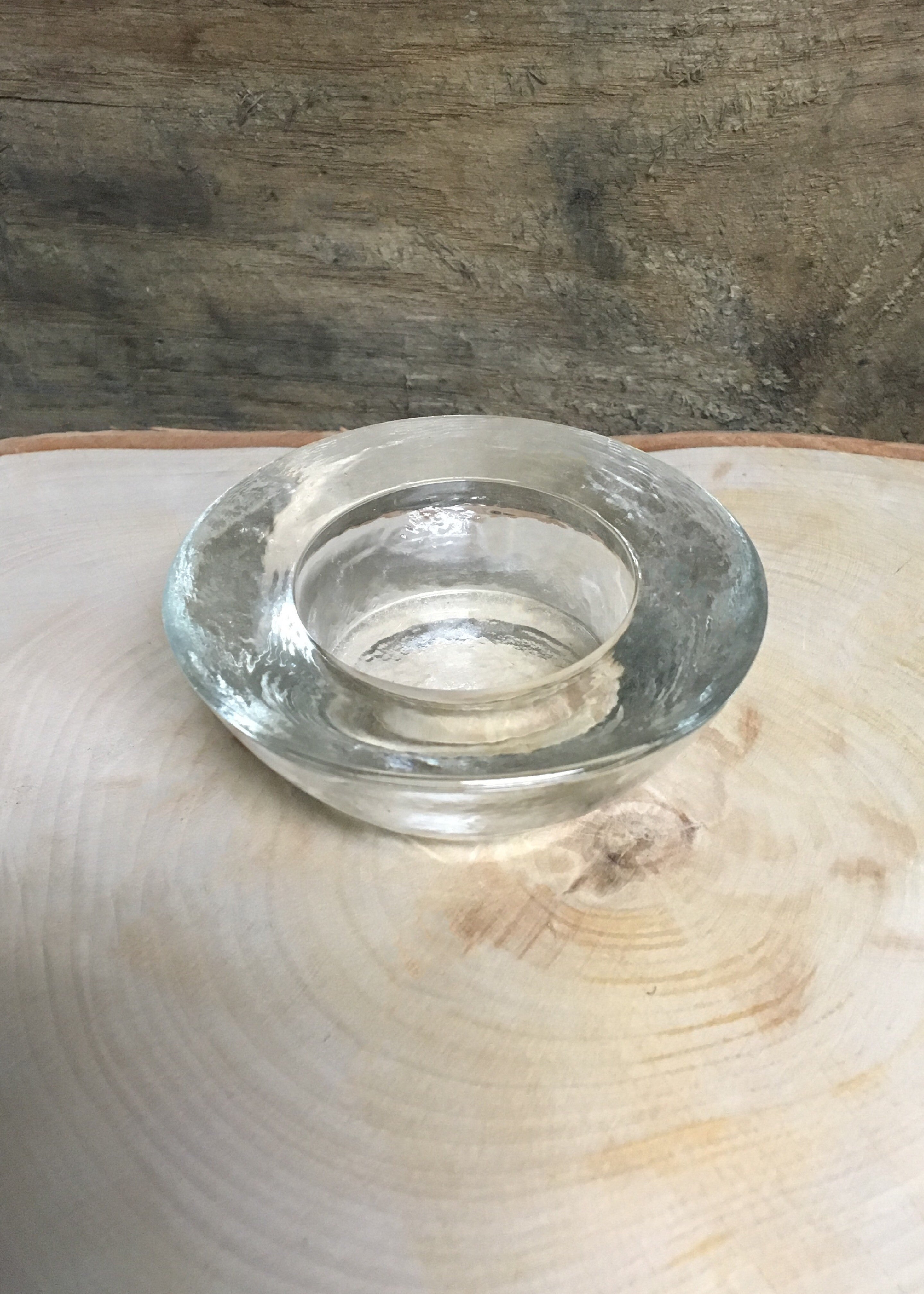 ITEM 6065 CL - HEAVY CLEAR ROUNDED T-LITE HOLDER - 12 PIECES PER BOX