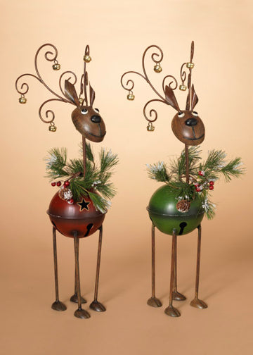 ITEM G2349510 - 23"H METAL REINDEER FIGURINE WITH BELLS