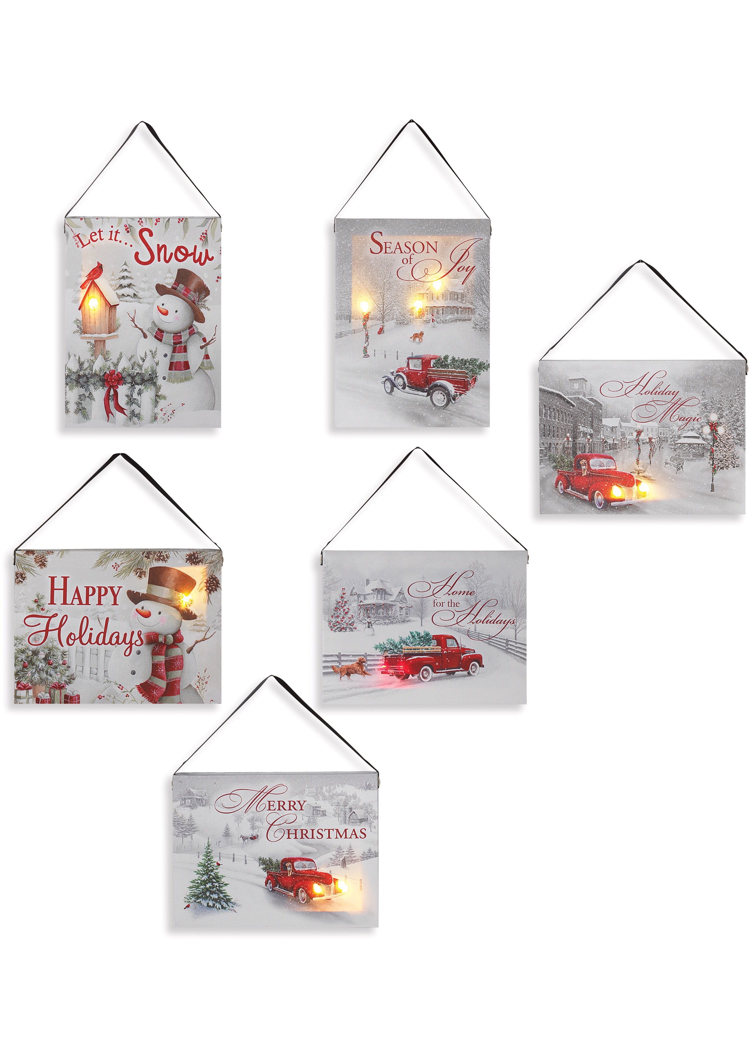 ITEM G2500900 - 7.8"L B/O LIGHTED CANVAS PAINTINGS