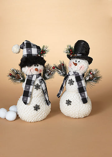 ITEM G2550820 - 14"H PLUSH HOLIDAY SNOWMAN OR SANTA