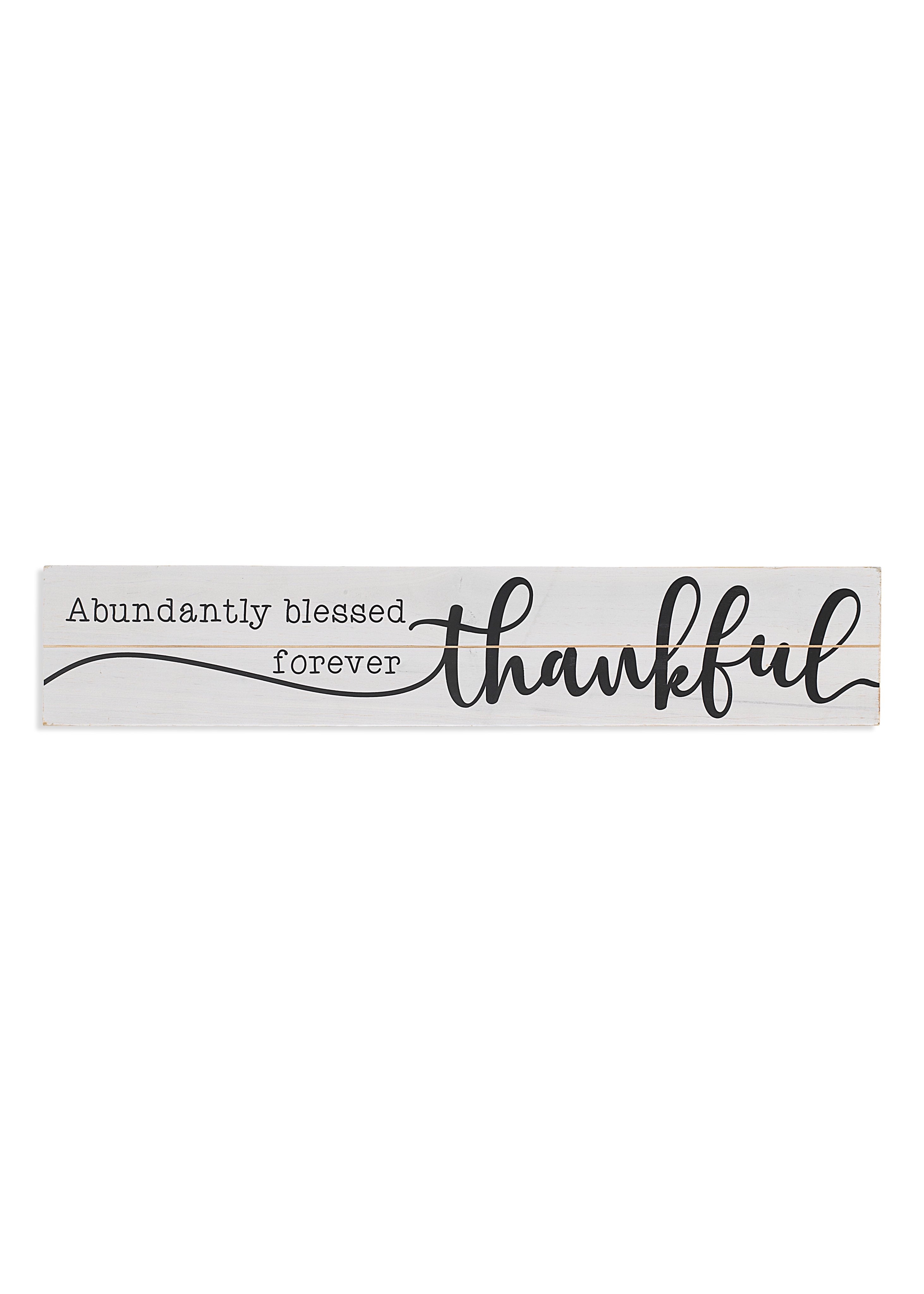 ITEM G2591630 - 31.5"L WOOD "THANKFUL" WALL SIGN