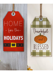 ITEM G2620660 - 15.75"H HOLIDAY DOUBLE-SIDED WALL DECOR