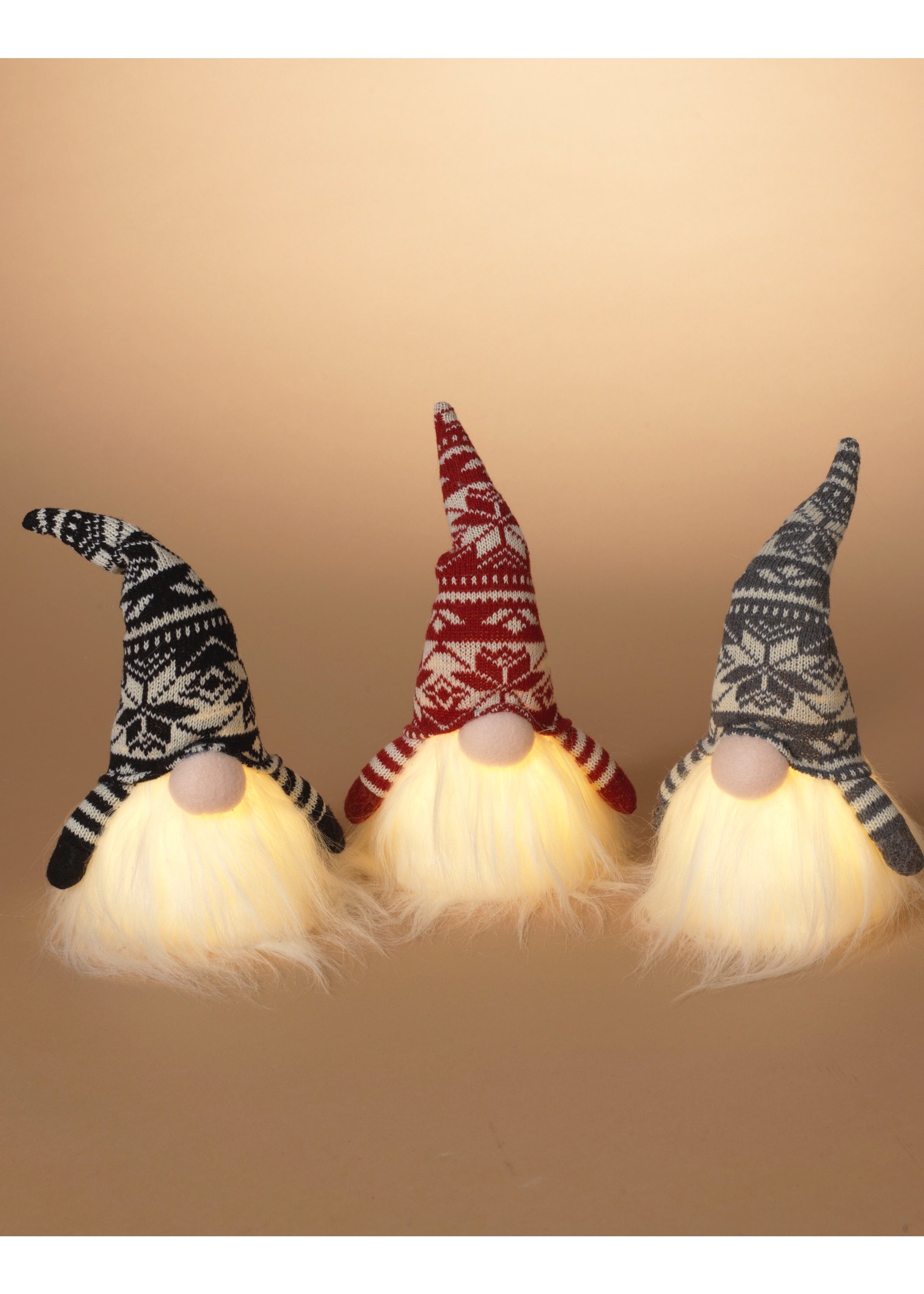 ITEM G2648620 - 11" B/O LIGHTED PLUSH HOLIDAY GNOME