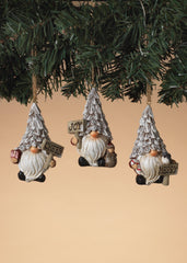 ITEM G2653520 - 3.3"H RESIN HOLIDAY GNOME ORNAMENT