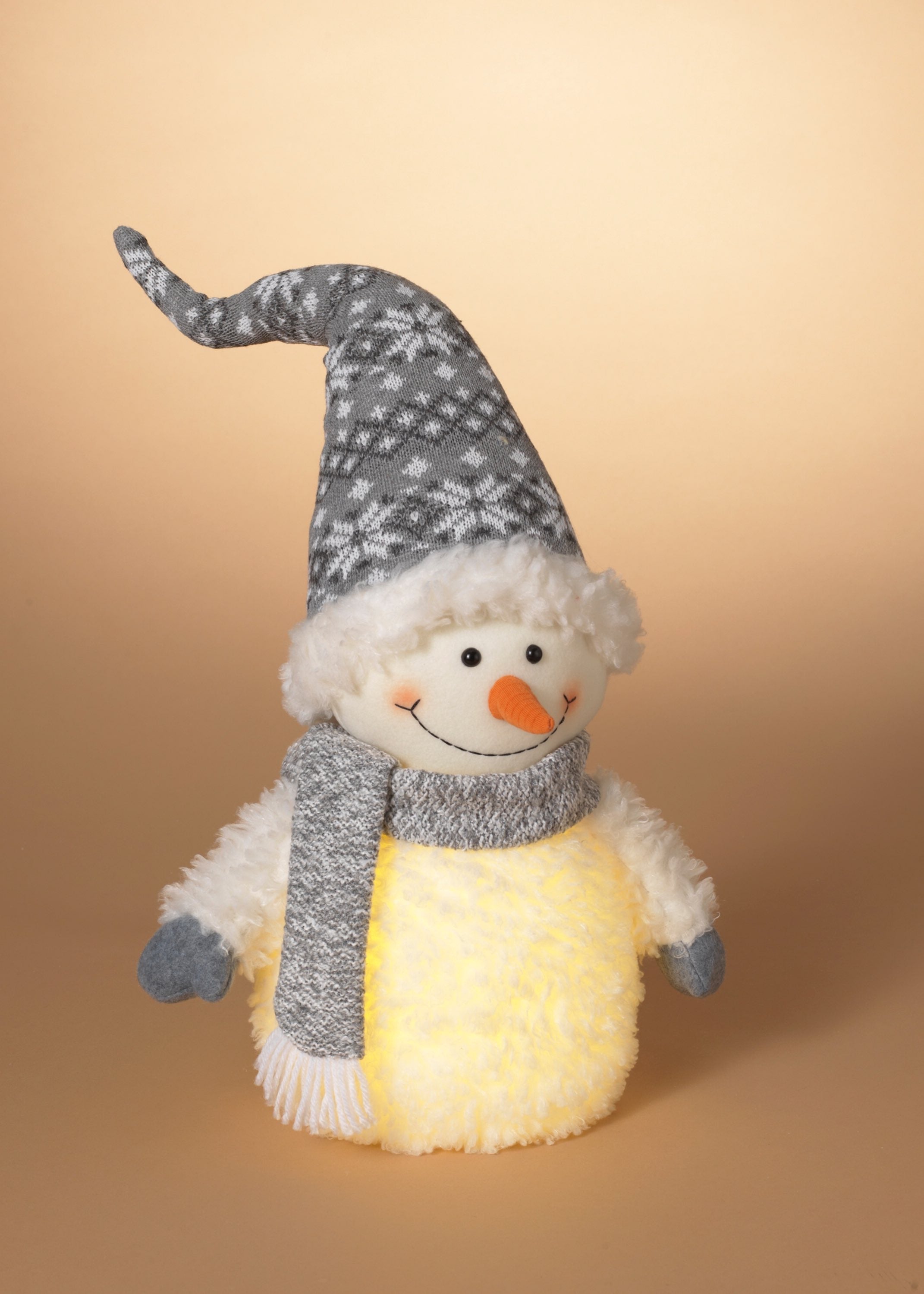 ITEM G2657180 - 23.6"H B/O LIGHTED FABRIC SNOWMAN FIGURINE