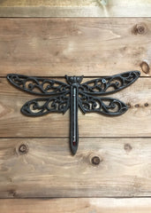 ITEM KOP 15076 - 8.5"X11.5" WROUGHT IRON DRAGONFLY THERMOMETER