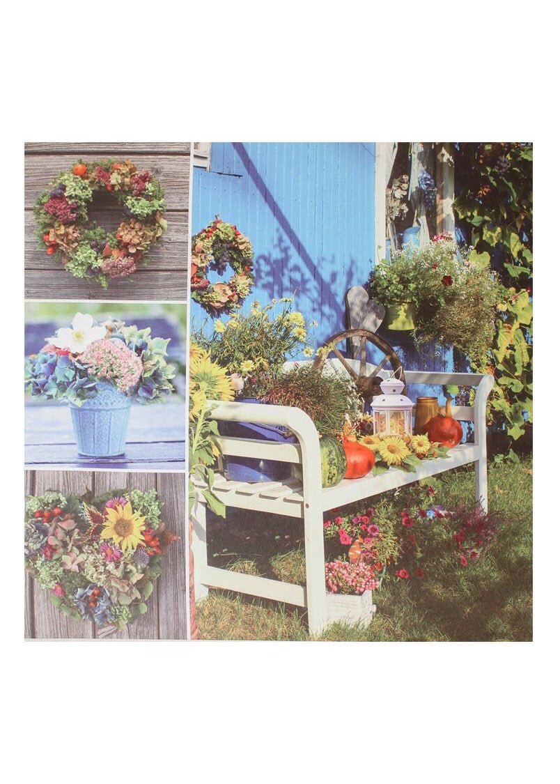 ITEM KOP 20192 - 23.5" LED GARDEN COLLAGE CANVAS