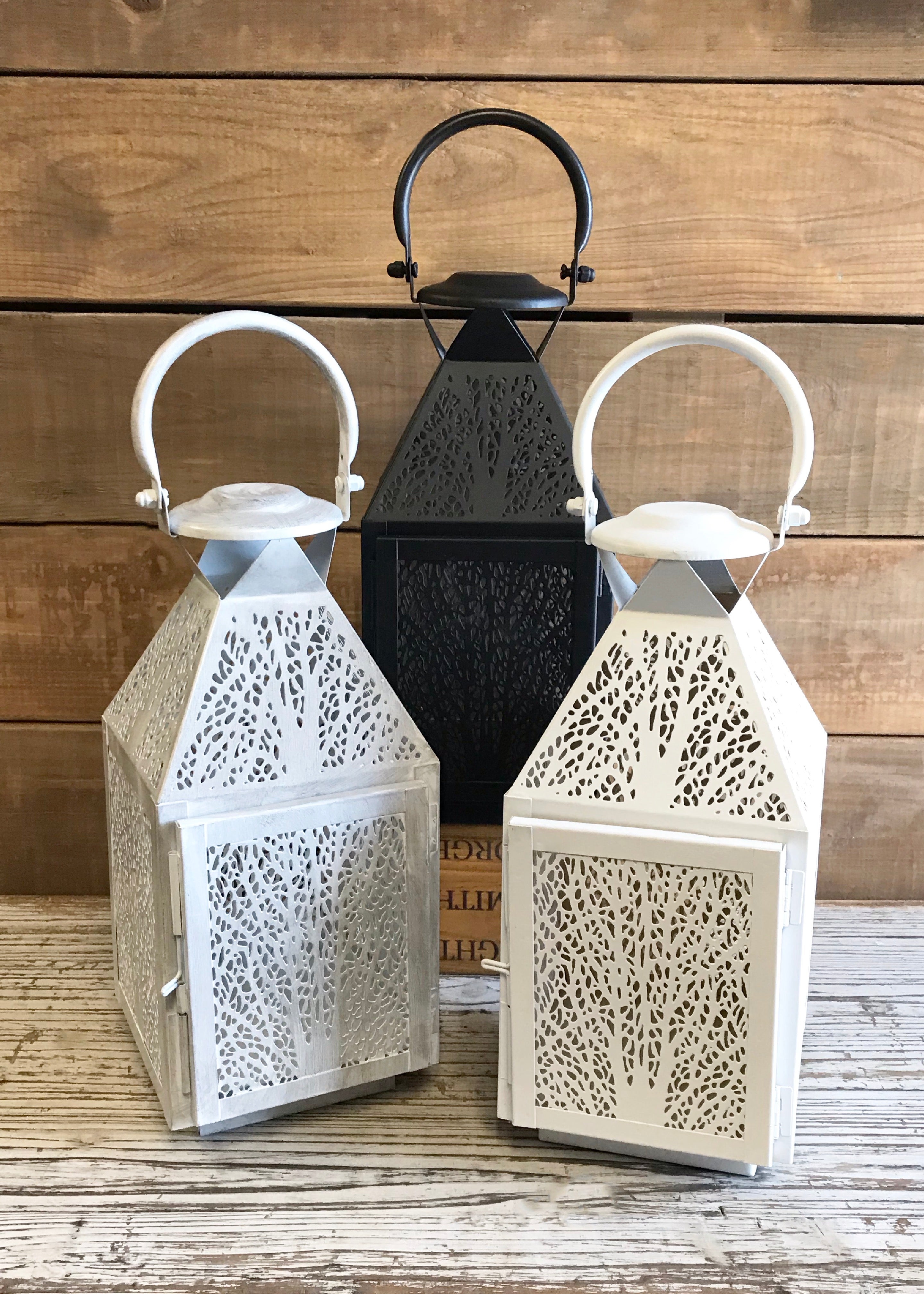 ITEM KOP 23146 - 5.5"X12" SHADOW CANDLE LANTERN - 3 ASSORTED