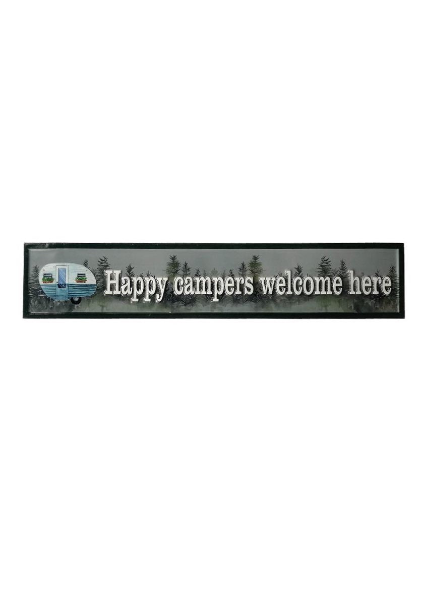 ITEM KOP 23817 - 6"X30" HAPPY CAMPER SIGN