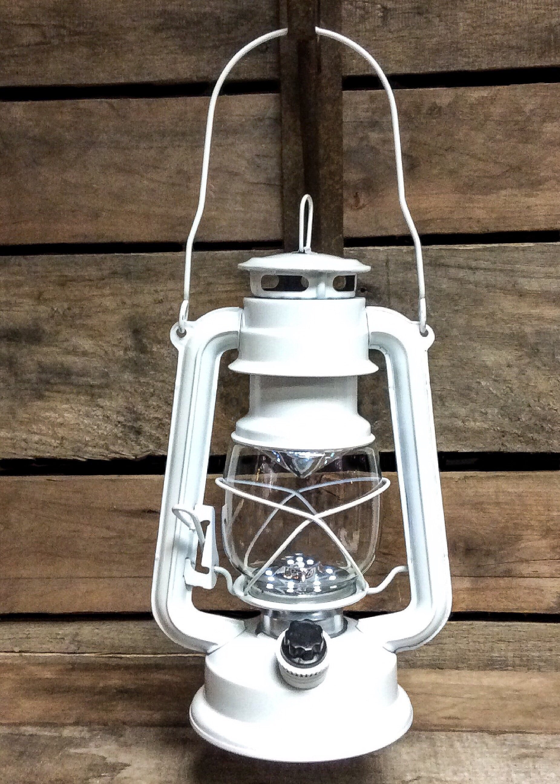 ITEM KOP 26903 - 9.75" WHITE LED METAL LANTERN