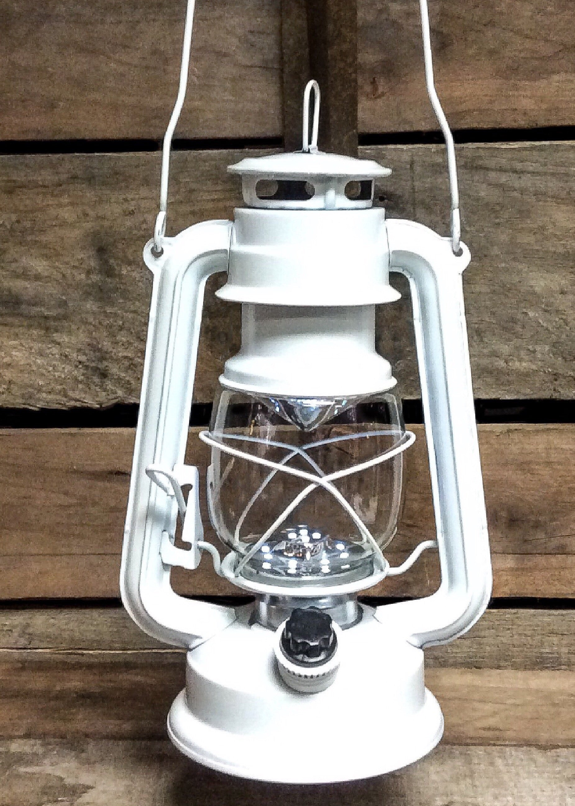 ITEM KOP 26904 - 12" WHITE LED METAL LANTERN