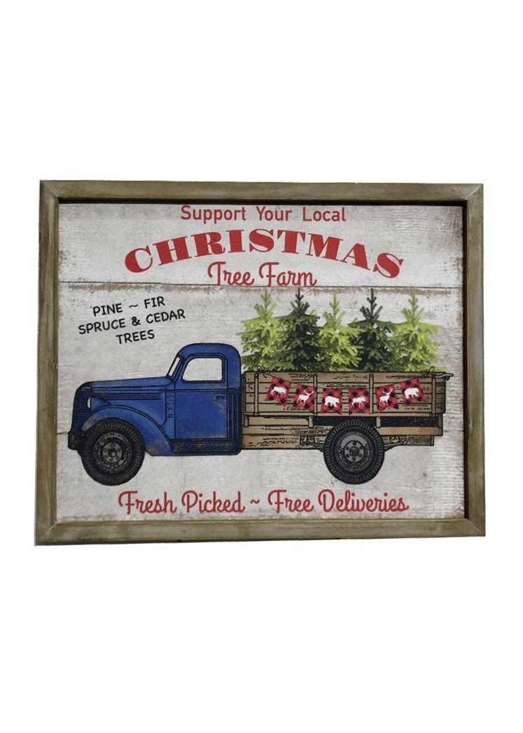 ITEM KOP 42639 - 20"X16" TREE FARM WALL PLAQUE