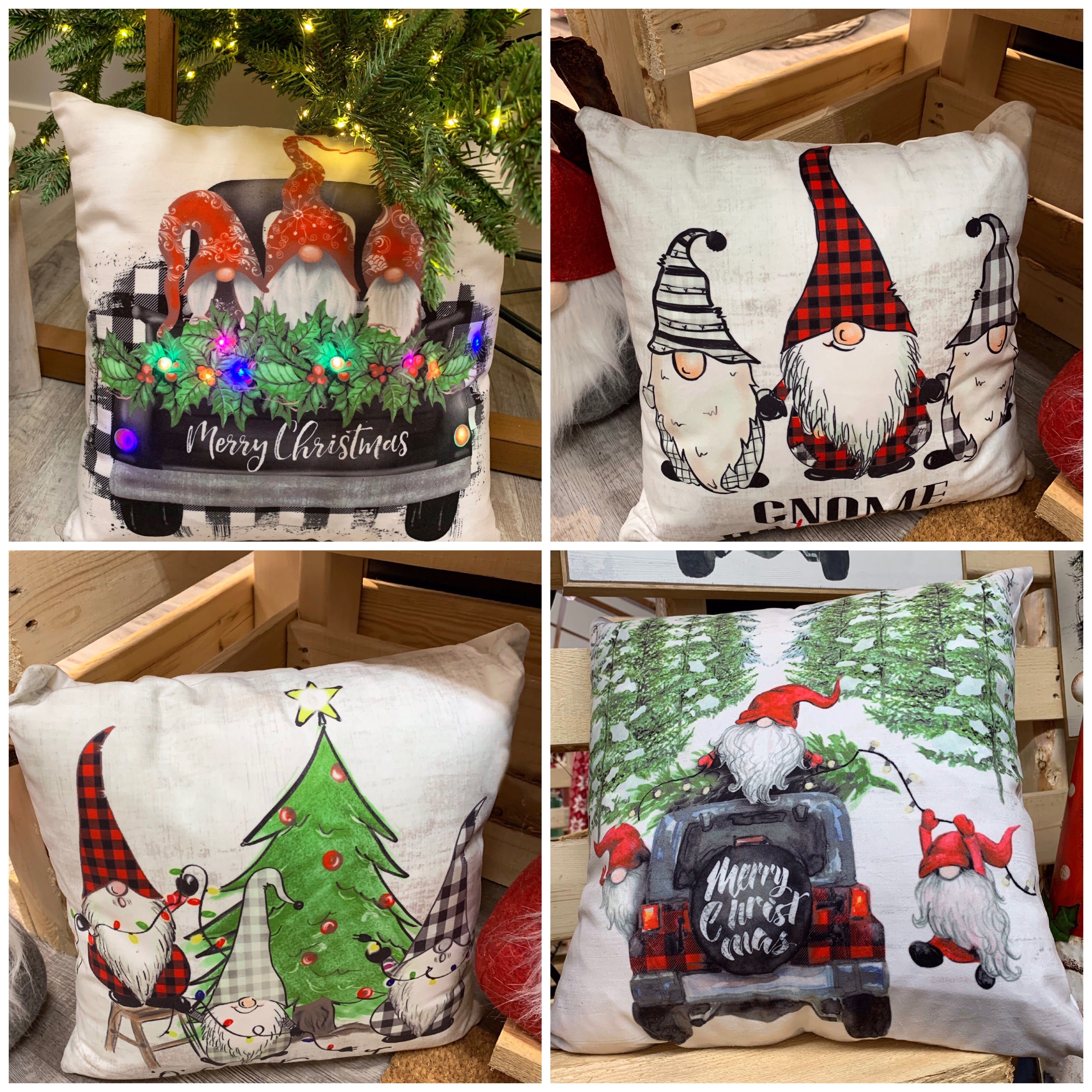 ITEM KOP 42673 - 15.5in X15.5in GNOME LED PILLOW
