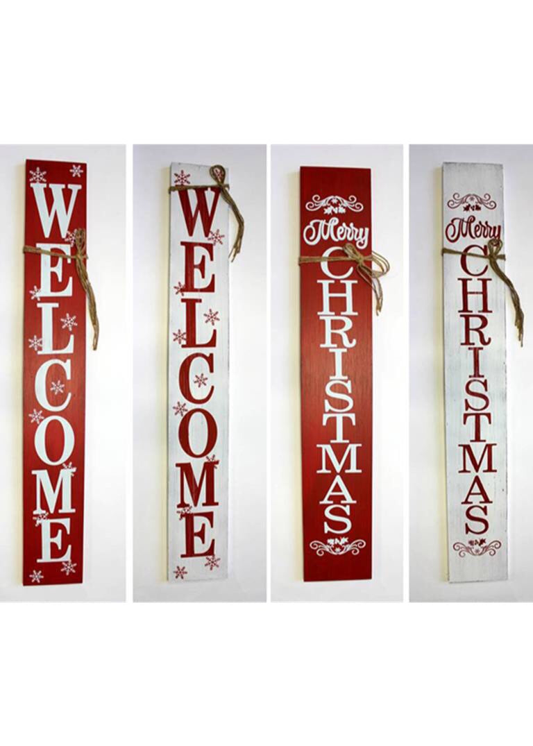 ITEM KOP 44219 - 8"X54.5" WOODEN CHRISTMAS SIGN