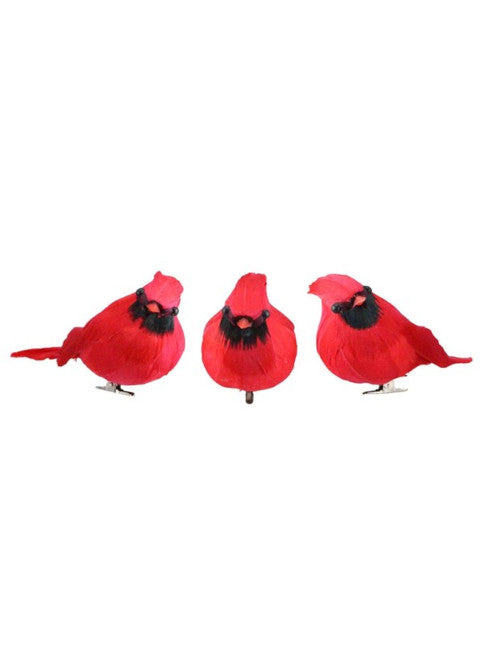 ITEM ME0637 - 5"L CHUBBY FEATHE CARDINAL
