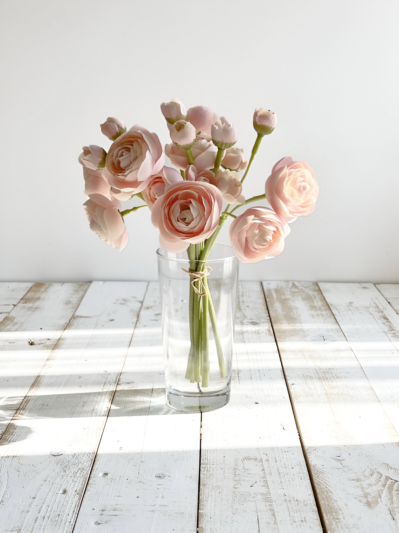 ITEM 00972 BLUSH - 11" BLUSH RANUNCULUS - 6 STEMS PER BUNDLE