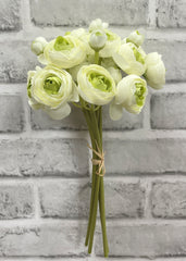 ITEM 00972 GR - 11" GREEN RANUNCULUS - 6 STEMS PER BUNDLE