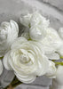 ITEM 00972 W - 11" WHITE RANUNCULUS - 6 STEMS PER BUNDLE