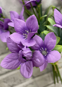 ITEM 00991 LV  - 11.5" LAVENDER BALLOON FLOWER BUNDLE X 5