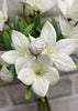ITEM 00991 W  - 11.5" WHITE BALLOON FLOWER BUNDLE X 5