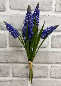 ITEM 00992 PUR - 10.5" PURPLE MUSCARI BUNDLE X 4