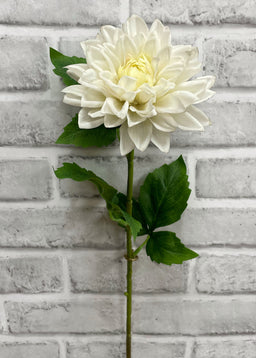 ITEM 00998 W - 21" WHITE FRESH TOUCH DAHLIA SPRAY