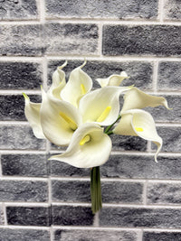 ITEM 00999 W - 14" FRESH TOUCH CALLA LILY BUNDLE WITH 9 HEADS