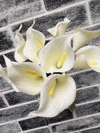 ITEM 00999 W - 14" FRESH TOUCH CALLA LILY BUNDLE WITH 9 HEADS