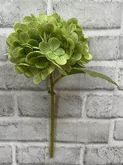 ITEM 01008 GR - 12" GREEN FRESH TOUCH HYDRANGEA STEM