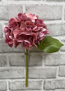 ITEM 01008 ROSE - 12" ROSE FRESH TOUCH HYDRANGEA STEM